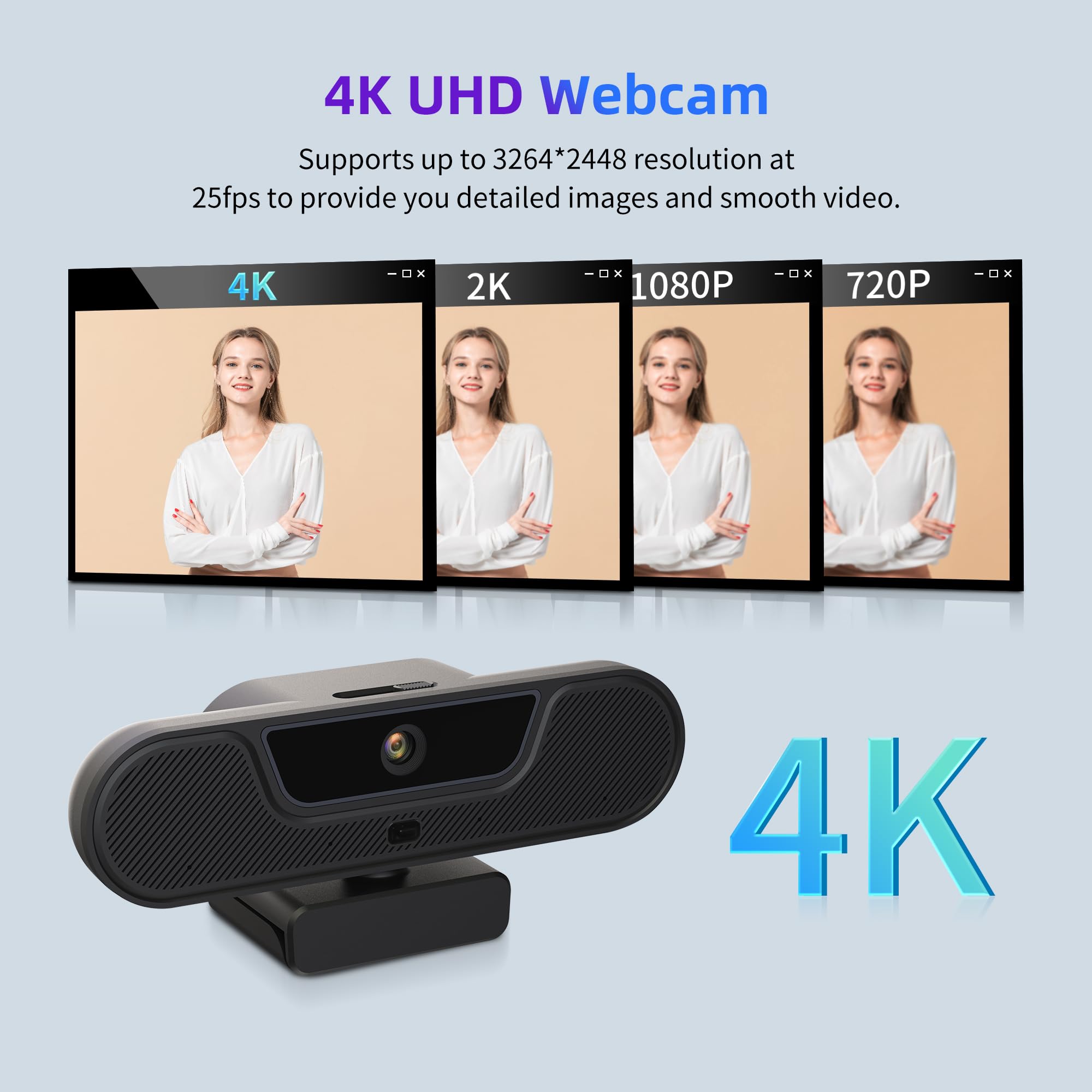 Amazon.co.jp: VIZOLINK 4K ウェブカメラ UHD PTZ PCカメラ スピーカー